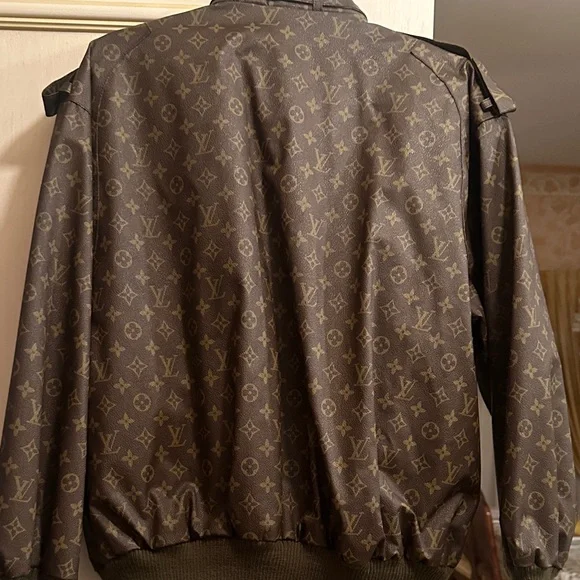 Louis Vuitton Dark Brown Monogram Bomber Jacket - Picture 7 of 10